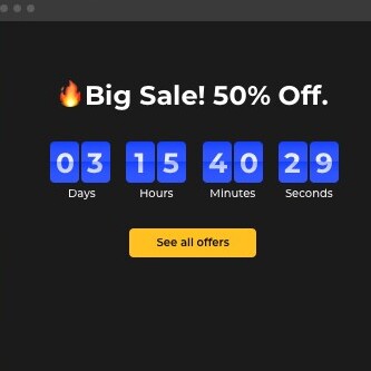 FOMO Huge Discount with Timer